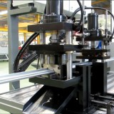 Garage door tracks guide hardware rolling machine