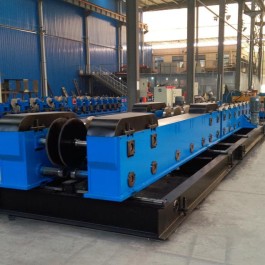 Linear cable tray roll forming machine