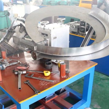 Steel coil inner or outside edge protector rolling forming machine