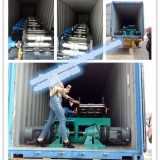 A new strut channel machine is loading on container
