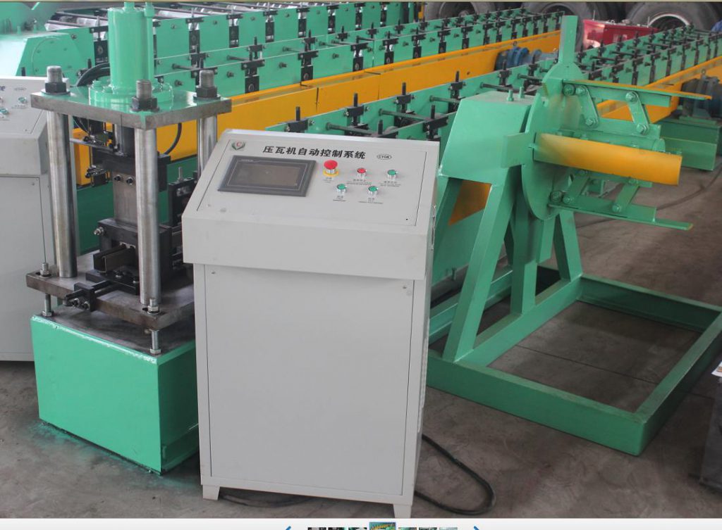 Light duty upright pillar roll forming machine 