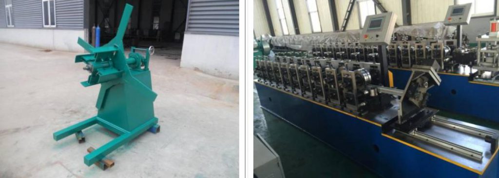 Shutter door U channel rolling forming machine