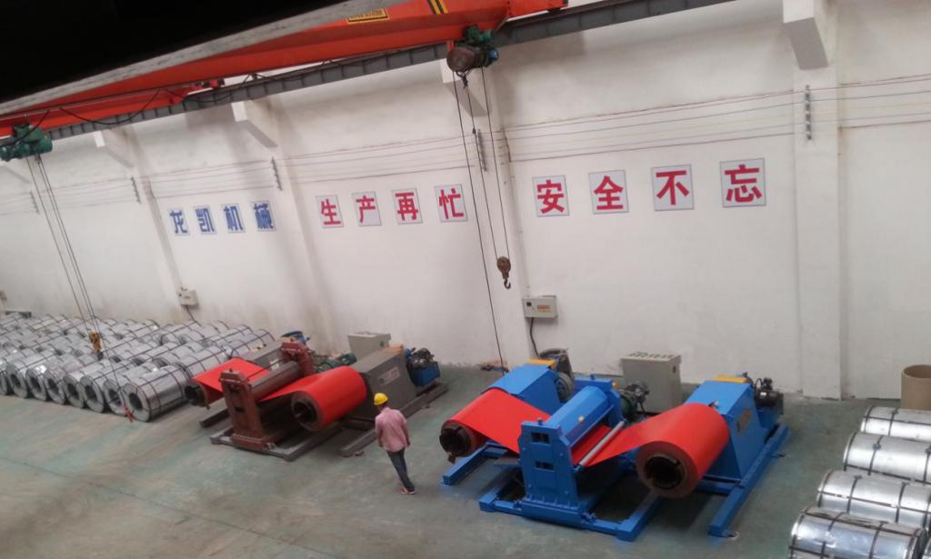 Steel plate embossing machine